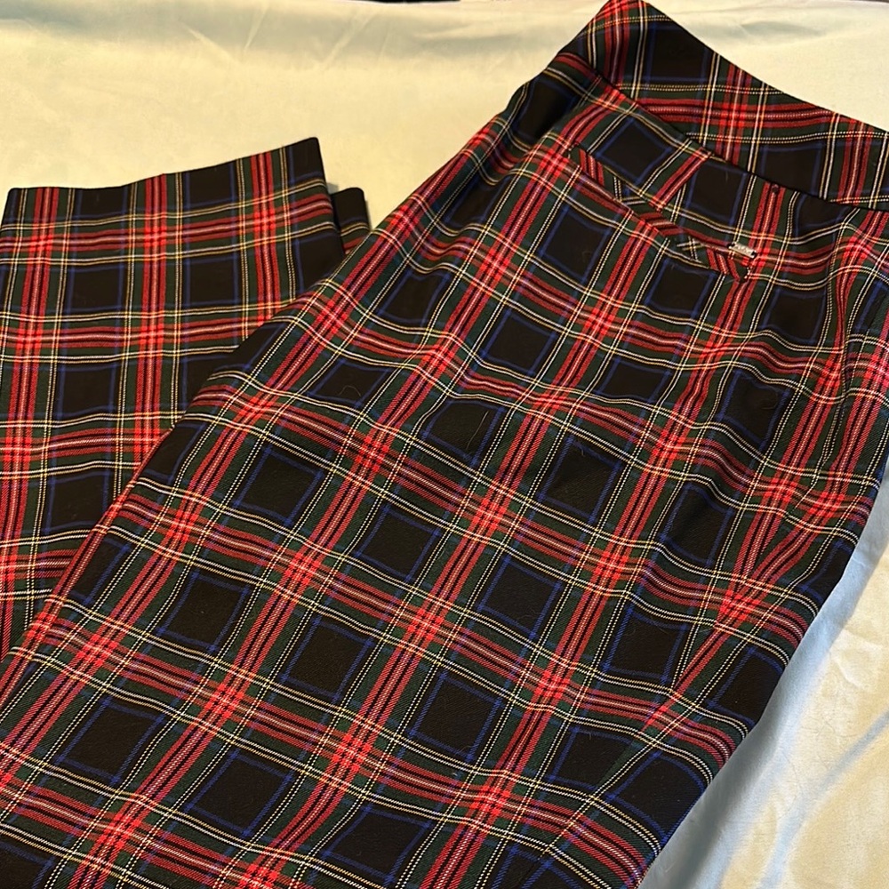 Tommy Hilfiger Red and Black Dress Pants